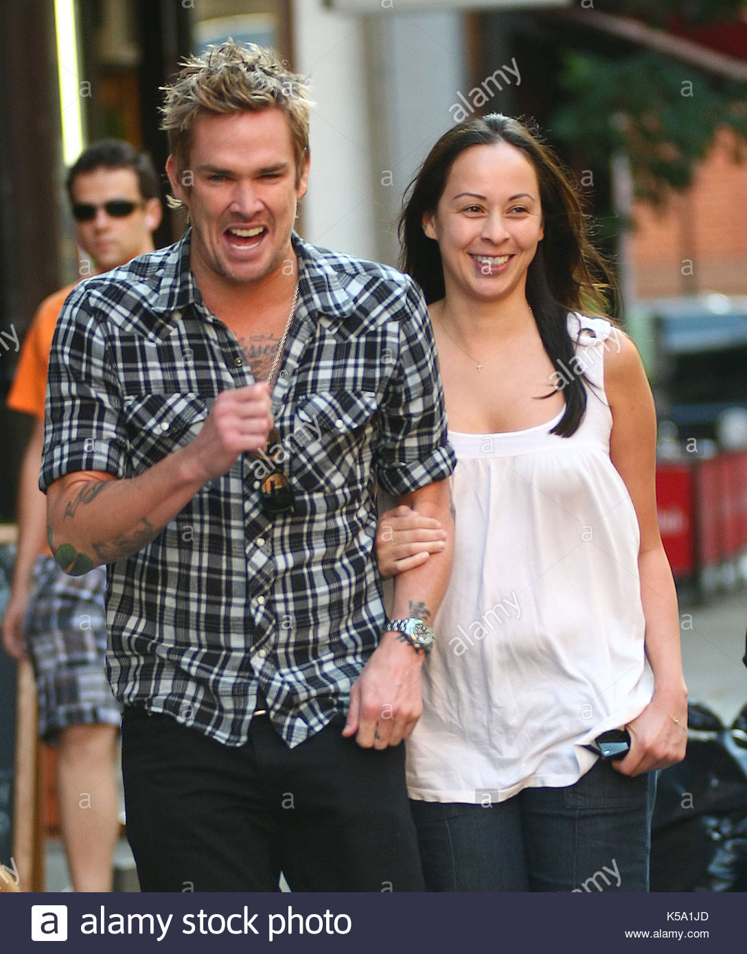 Mark McGrath and Carin Kingsland. Mark McGrath and Carin Kingsland