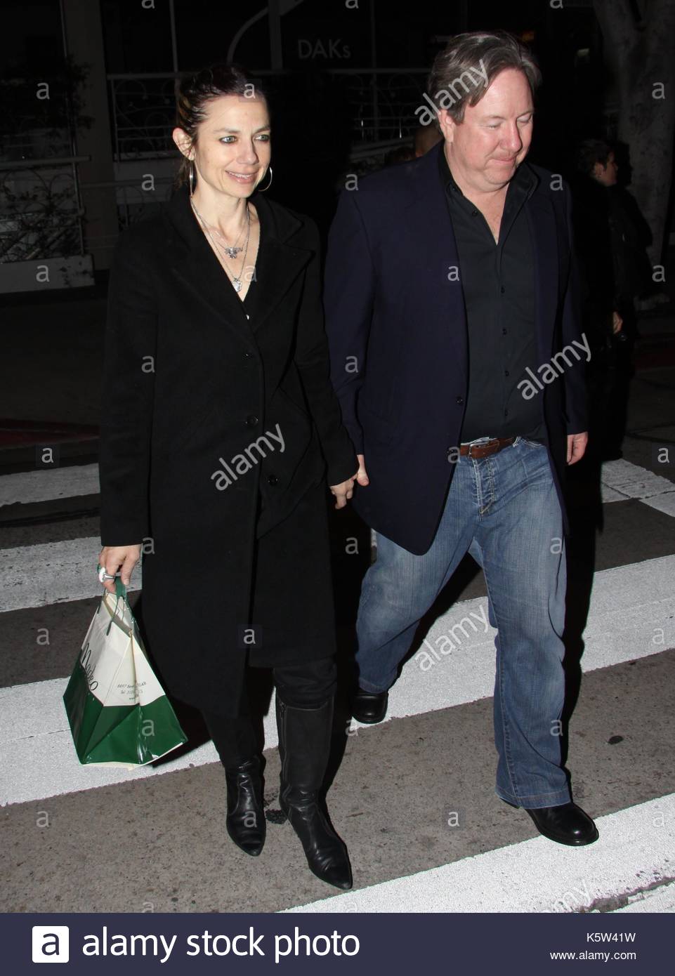 Justine Bateman and her husband, Mark Fluent. Former