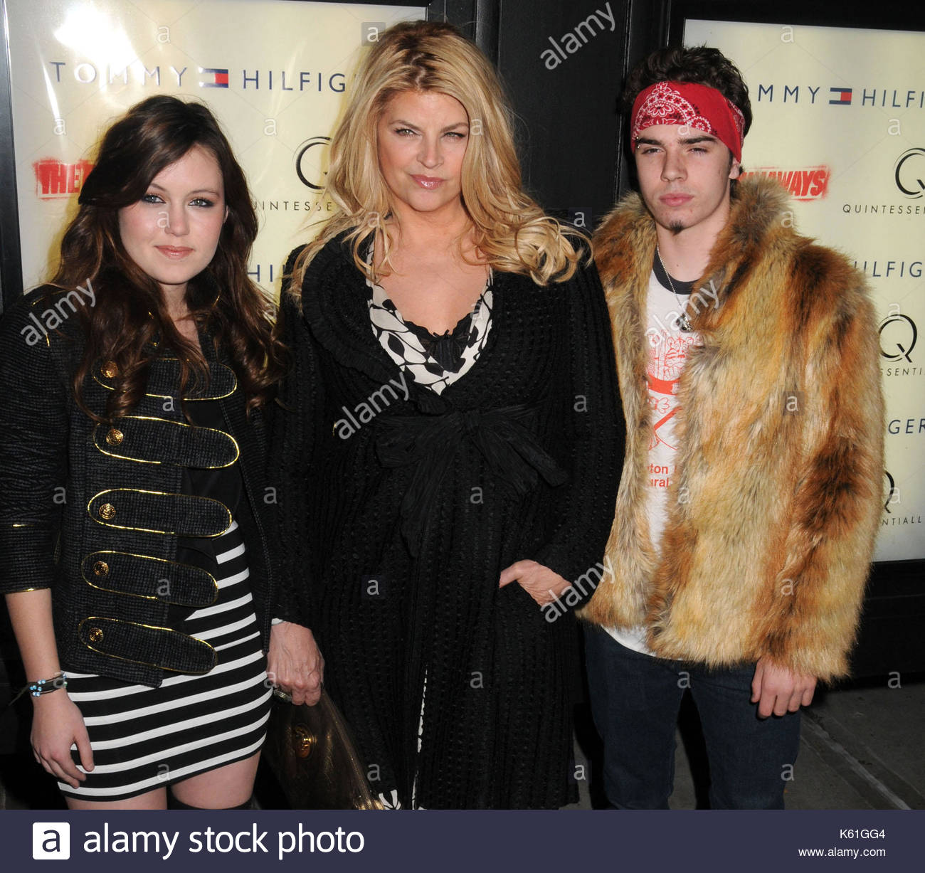 William True Stevenson, Kirstie Alley and Lillie Price Stevenson Stock