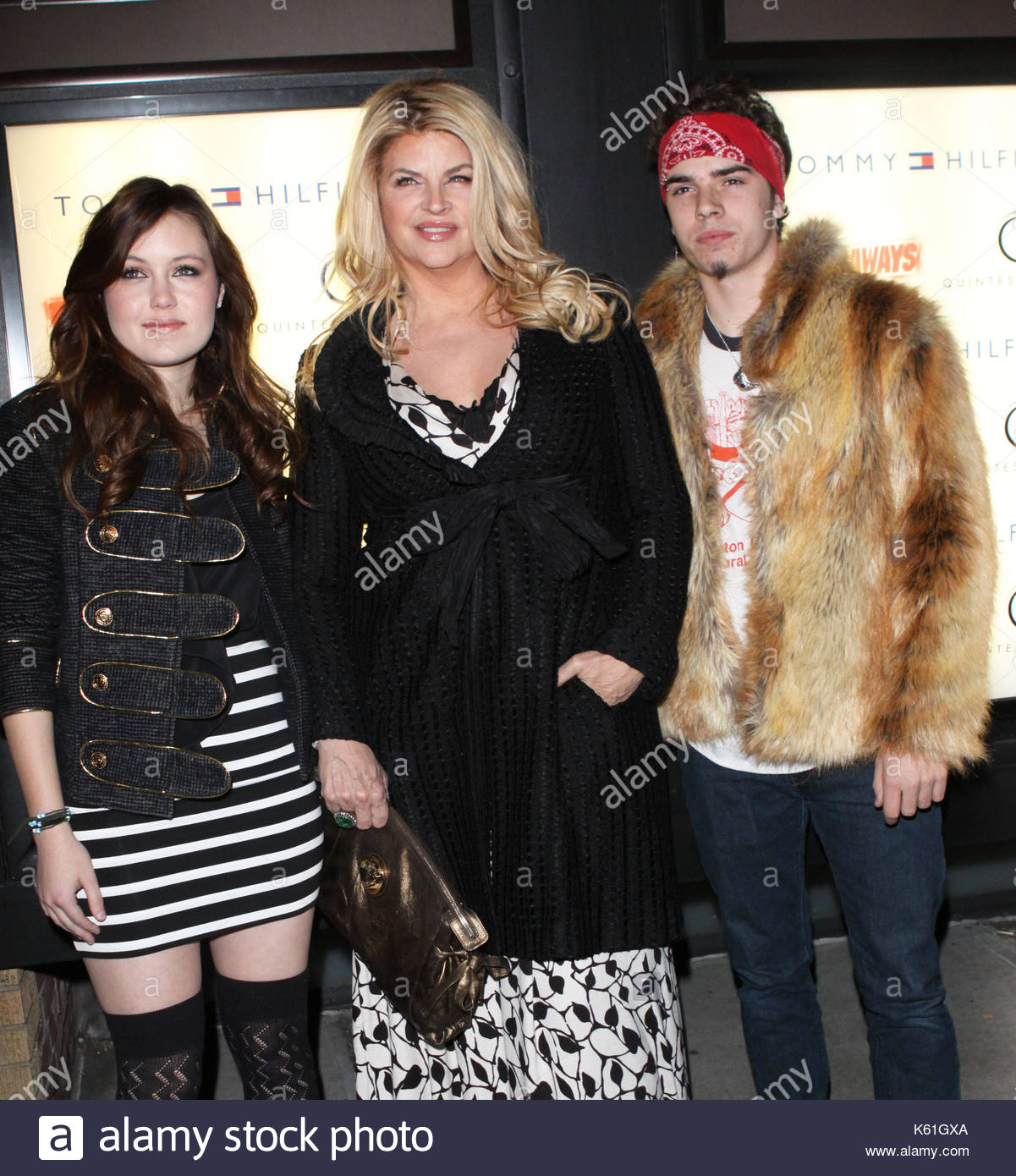 Kirstie Alley with Lillie Price and William True Stevenson Stock Photo