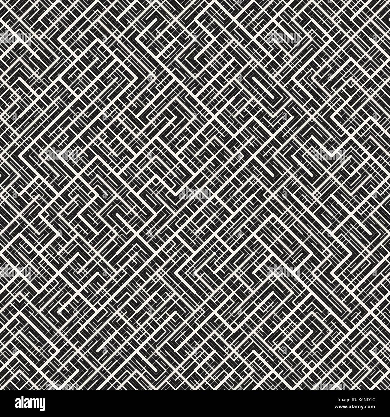 Irregular Maze Lines Abstract Geometric Background Design Vector