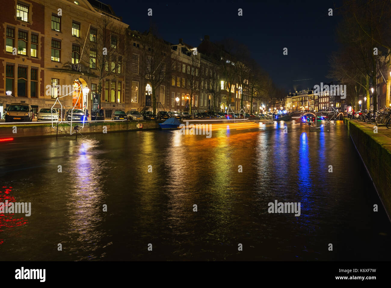 Amsterdam Netherlands January 5 2017 Cottages Of Light Float
