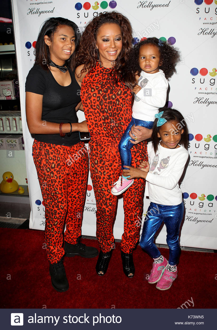 Mel B, Melanie Brown, Angel Iris Murphy Brown and Phoenix Chi Gulza
