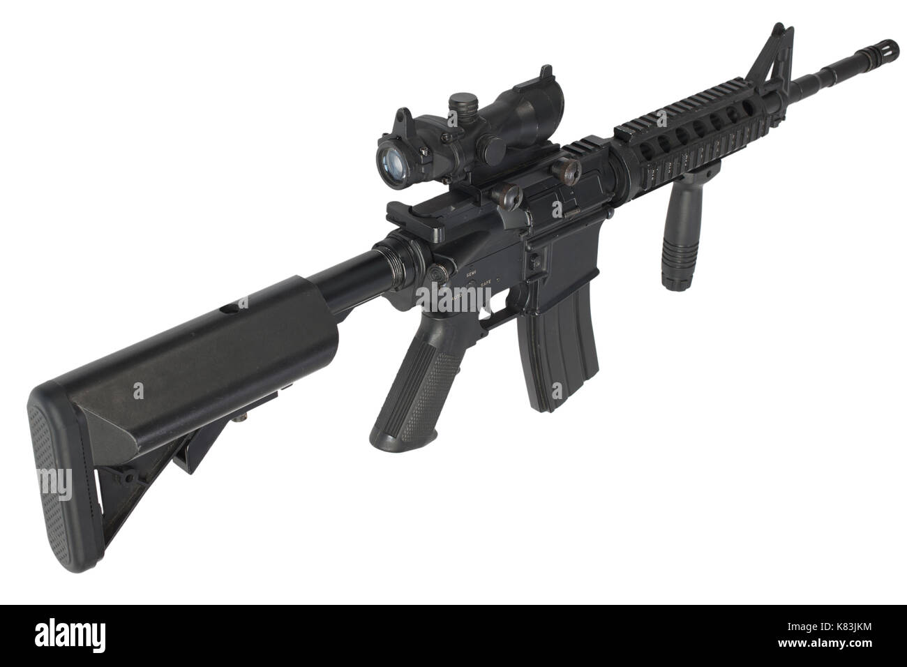 Weapon Us Army M4a1 Rifle Cut Out Stock Images & Pictures Alamy - 1300x956 - jpeg A M4 Carbine With Acog Sight