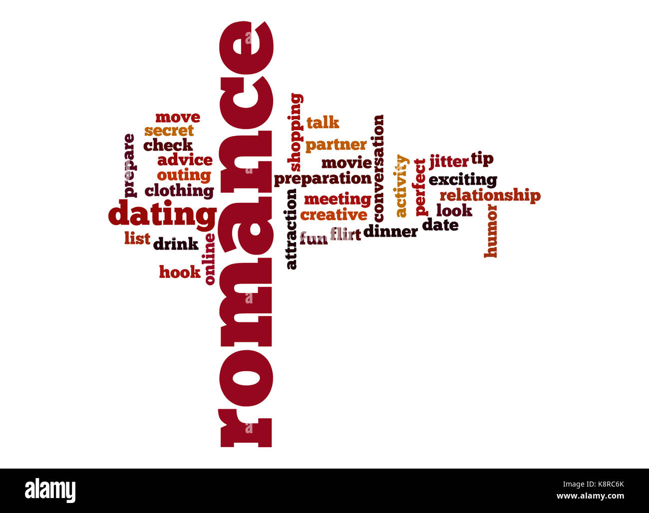 romance word cloud stock photo 160325051 alamy