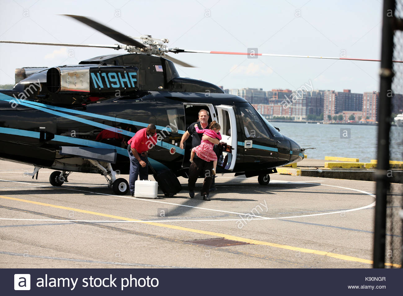 Harvey Weinstein and India Weinstein. Producer Harvey Weinstein and Stock Photo, Royalty Free