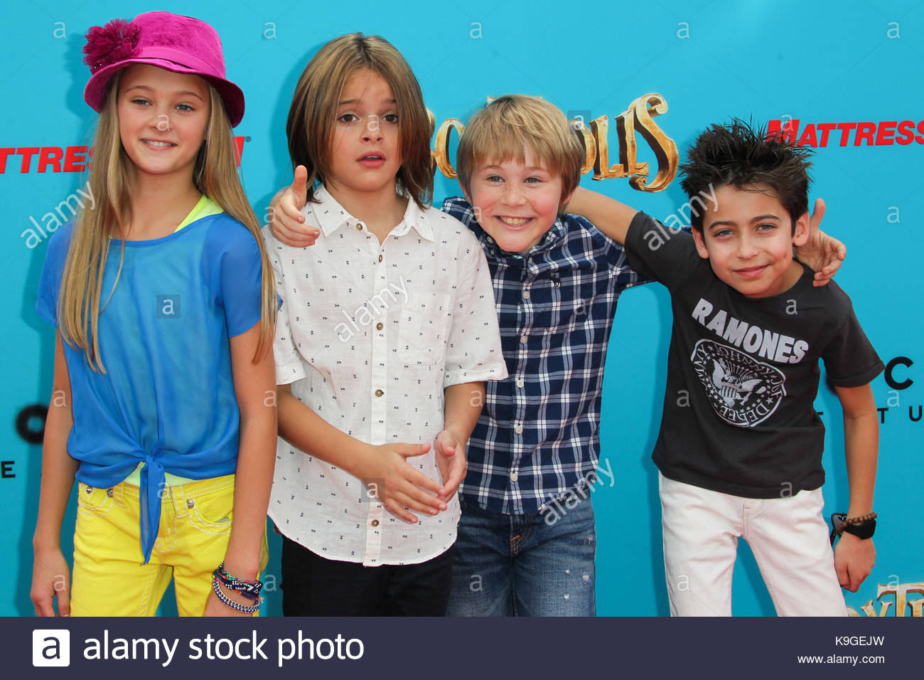 Lizzy Greene, Mace Coronel, Casey Simpson and Aidan Gallagher. Los