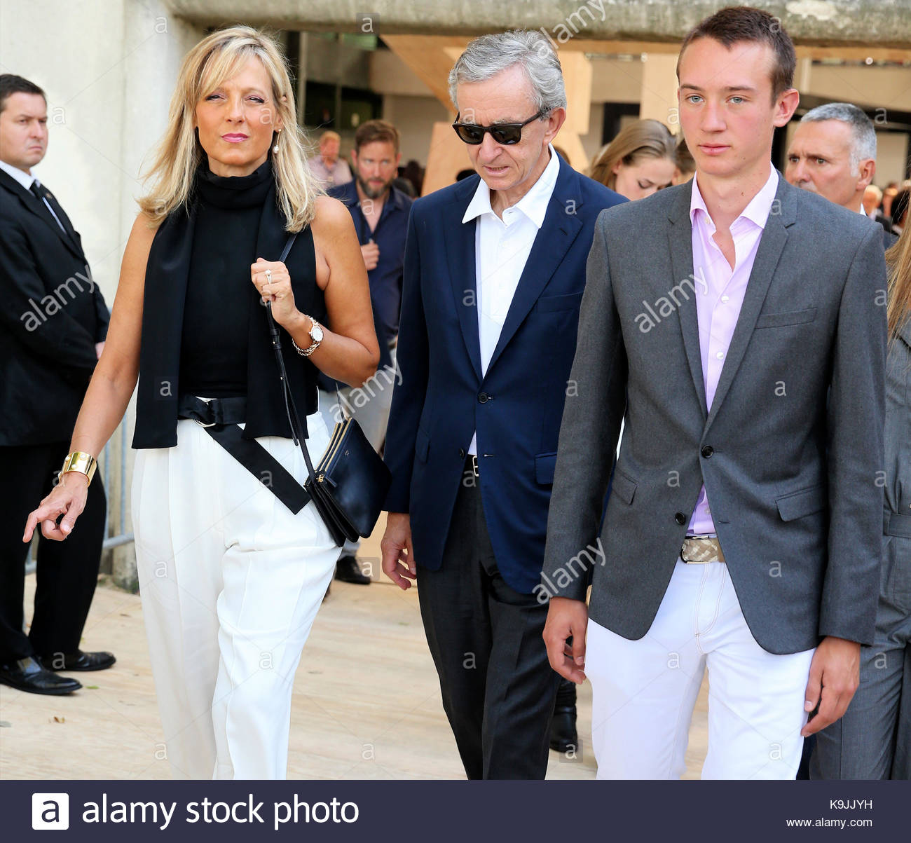 Helene Arnault and Bernard Arnault. French billionaire Bernard Stock