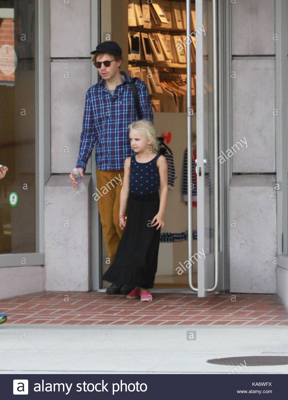 Beck Hansen. Beck Hansen takes his family shopping in Beverly Hills