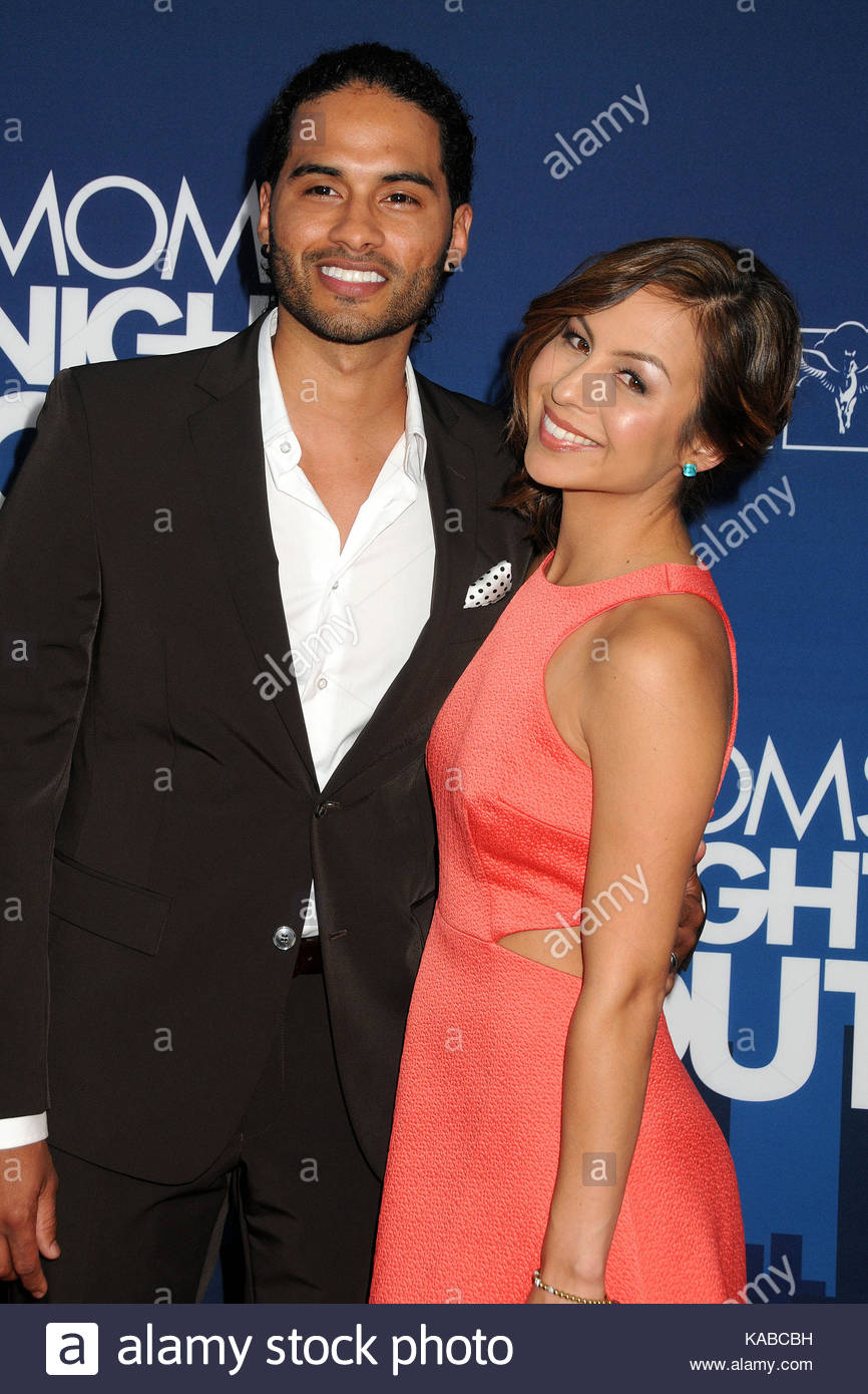 Manwell Reyes and Anjelah Johnson Reyes. “Moms’ Night Out” World Stock