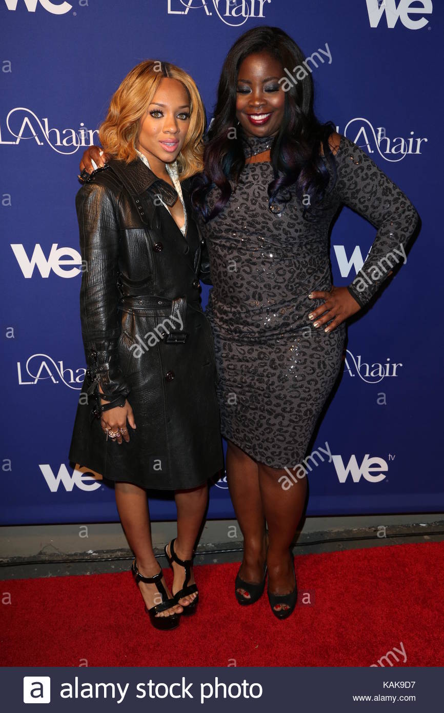 Lil Mama And Kim Kimble WE Tvs LA Hair Season 3 Premiere Event