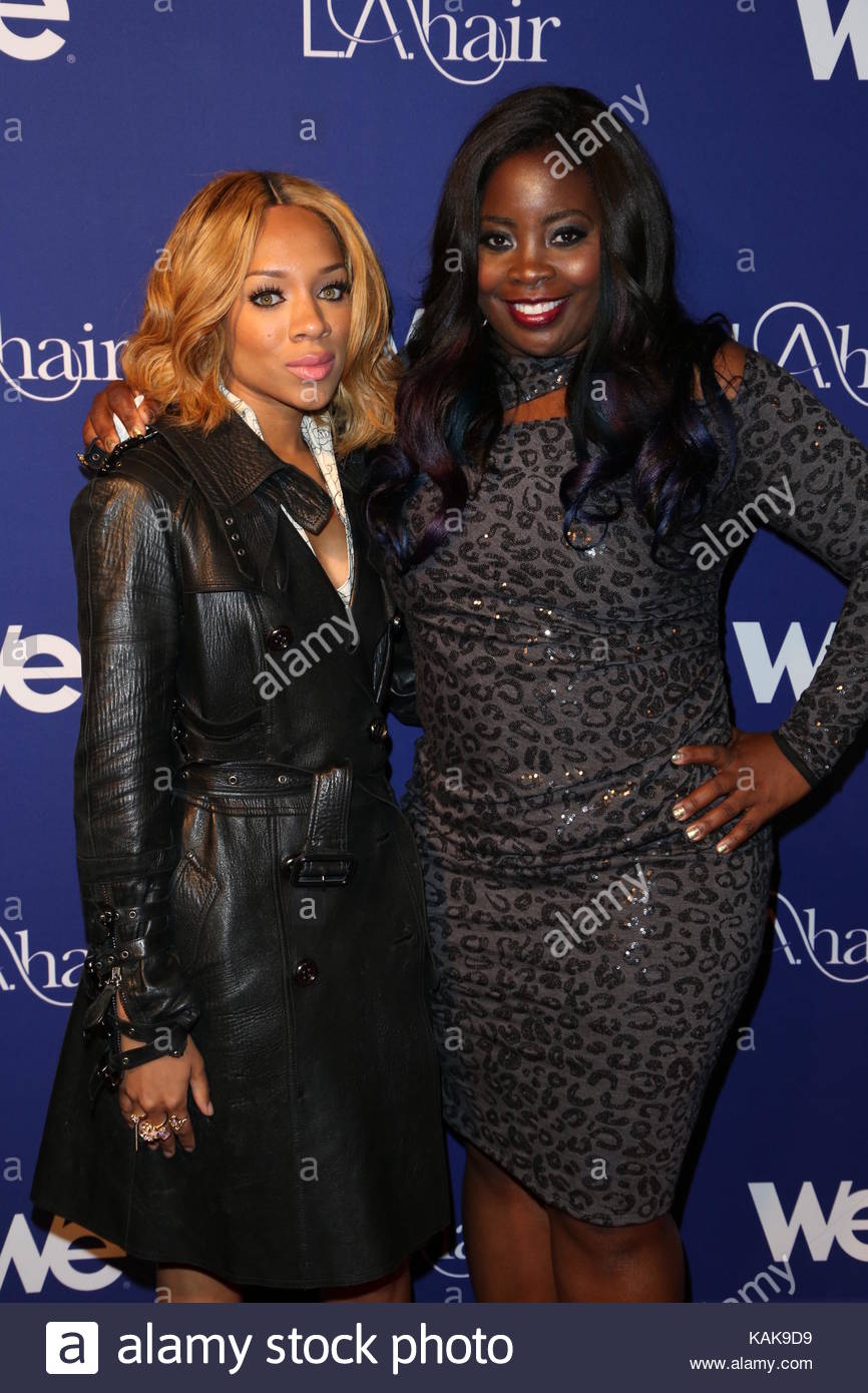 Lil Mama And Kim Kimble WE Tvs LA Hair Season 3 Premiere Event
