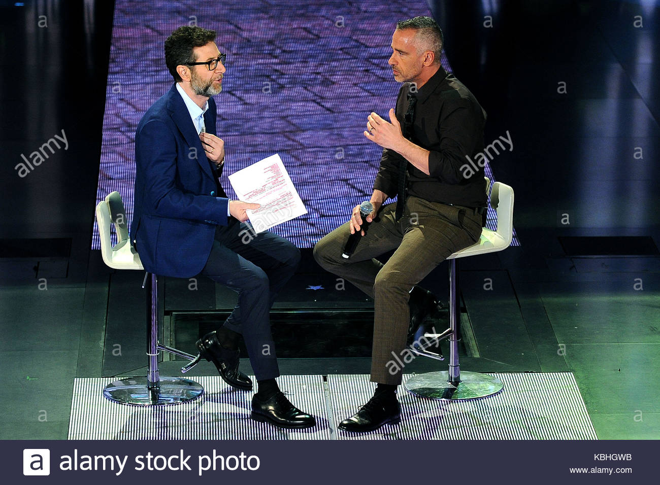 Fabio Fazio And Eros Ramazzotti Eros Ramazzotti Appears On The Italian Tv Show Che Fuori Tempo Che Fa Hosted By Fabio Fazio At Rai Studios In Milan Fabio Fazio And Eros Ramazzotti Eros Ramazzotti Appears On The Italian Tv Show Che Fuori Tempo Che Fa Hosted By Fabio Fazio At Rai Studios In Milan