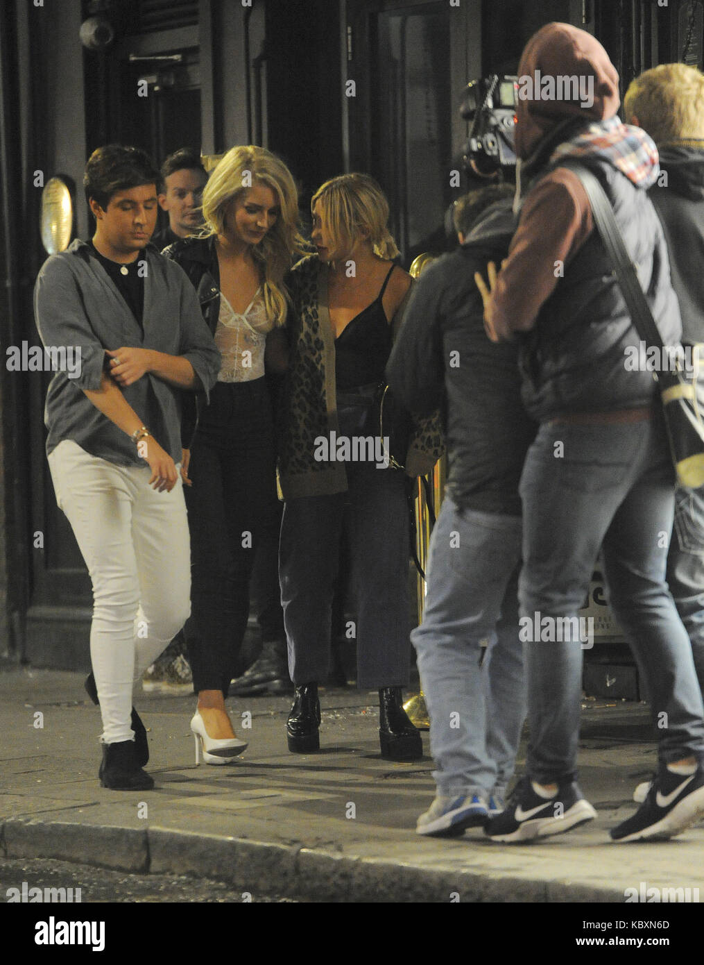 Lottie Moss and Jess Woodley enjoy a night out at Mahiki with Stock