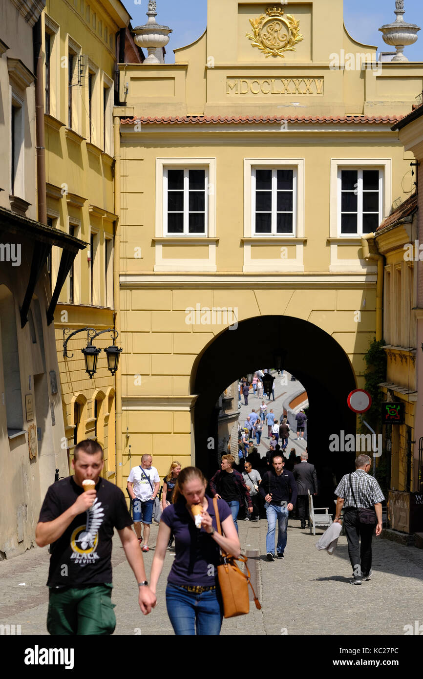 Ulica Grodzka Old Town Lublin Poland Stock Photo Alamy