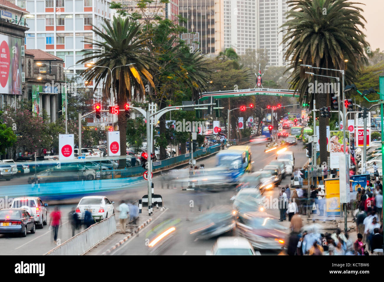 Jomo Kenyatta Avenue nairobi kenya Stock Photo 162805362 Alamy