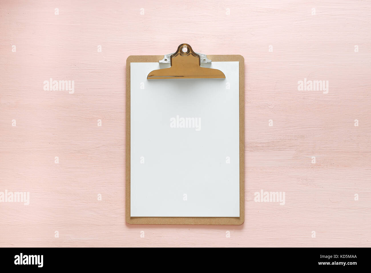 blank folder tablet isolated on pink copy space background stock