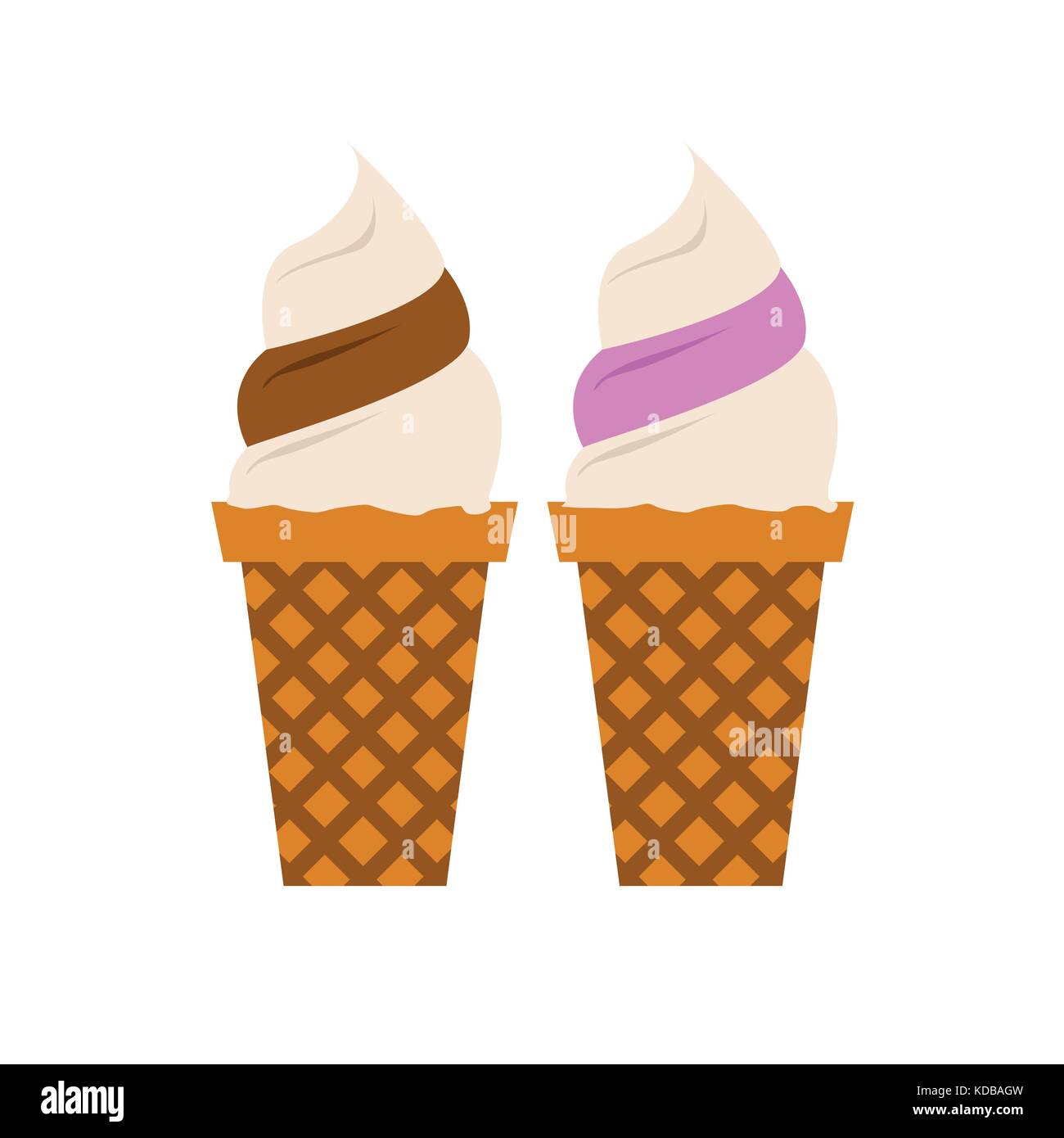 Ice Creams Fruit Stock Vector Images Alamy