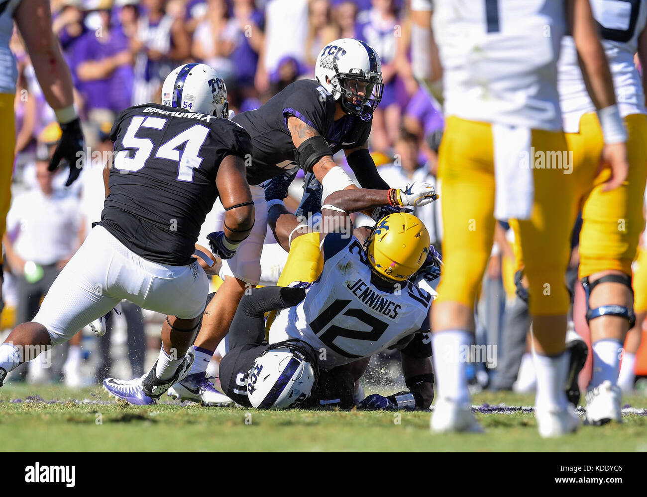 October 07, 2017 .West Virginia Mountaineers wide receiver Gary Stock