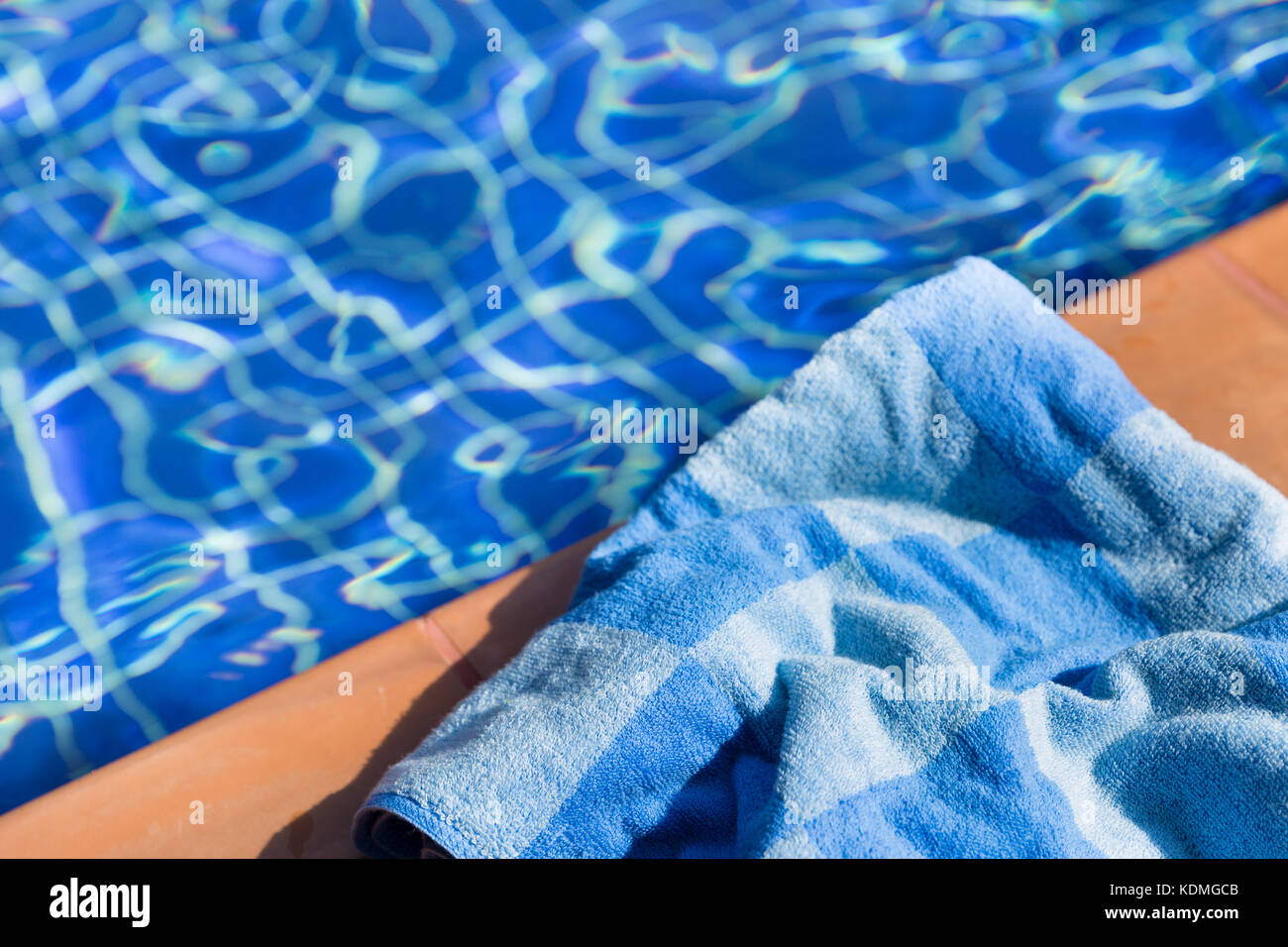 Folded Beach Towel Swimming Pool Stock Photos Folded Beach Towel