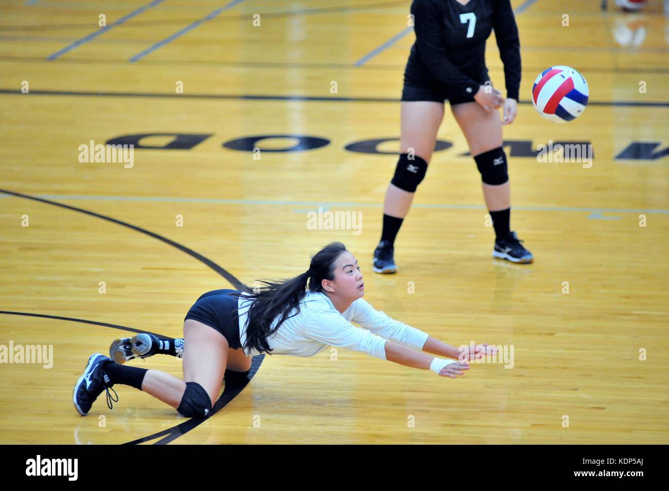Volleyball Match Girls Stock Photos & Volleyball Match Girls Stock
