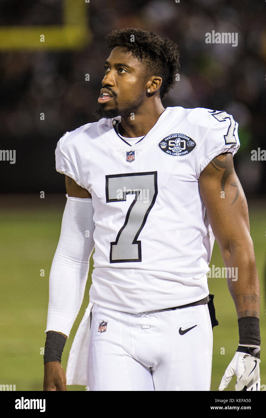 Oct 19 2017 Oakland CA, U.S.A Raiders punter Marquette King (7 Stock