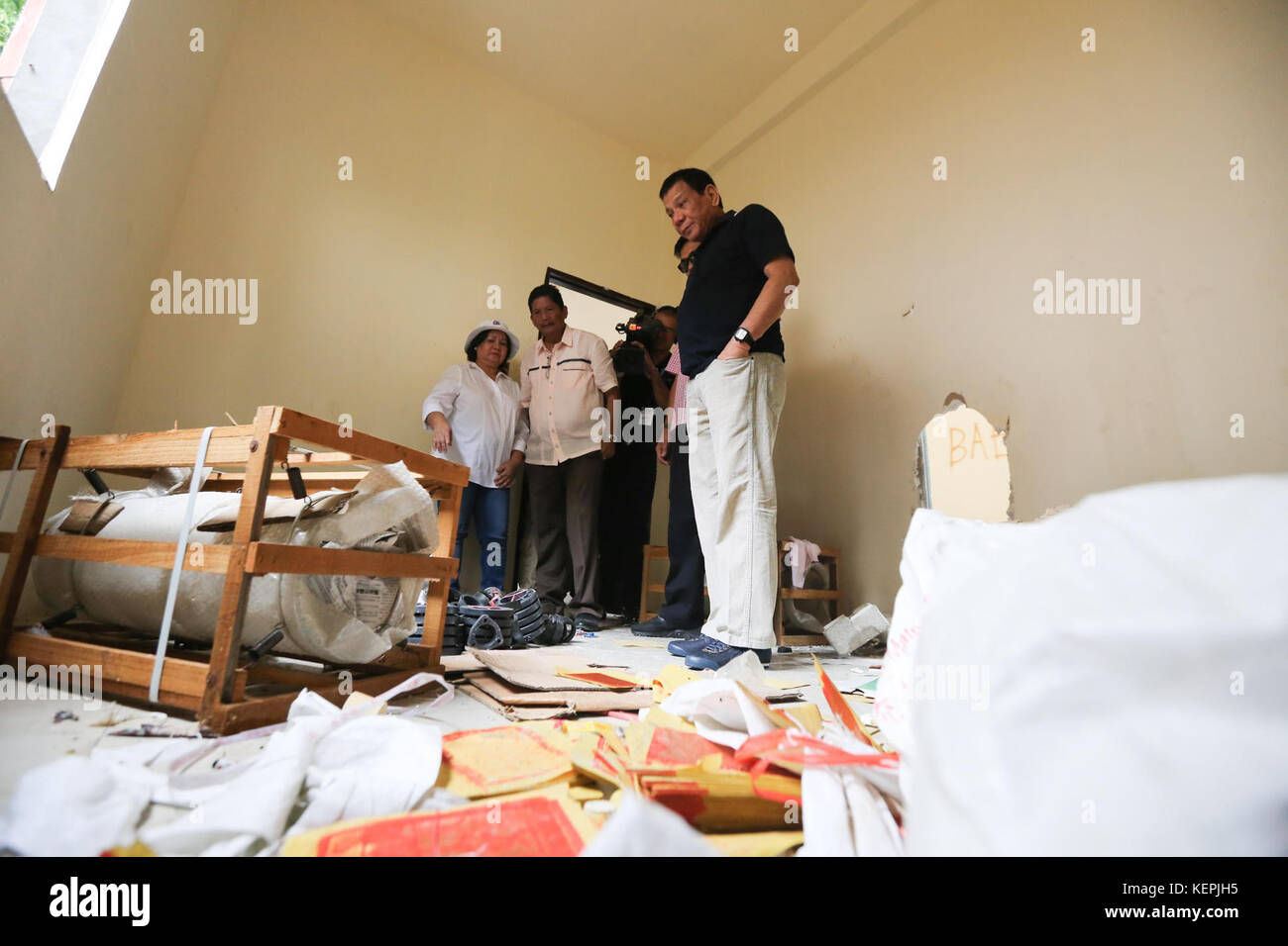 President Rodrigo Duterte Leads The Inspection Of The Seized Shabu