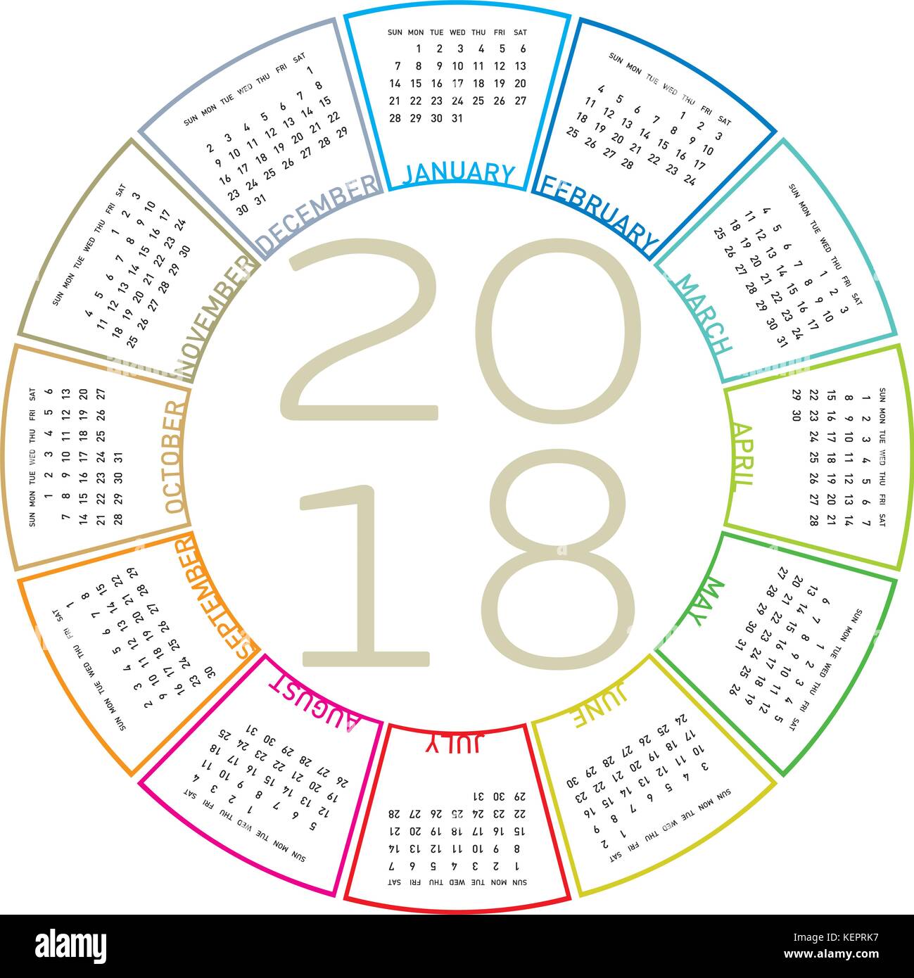 circular calendar