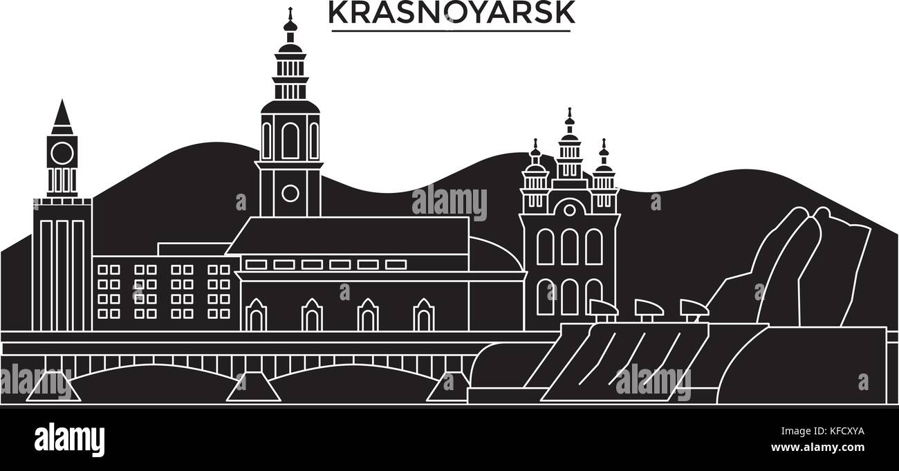 Urban plan Krasnoyarsk Russia