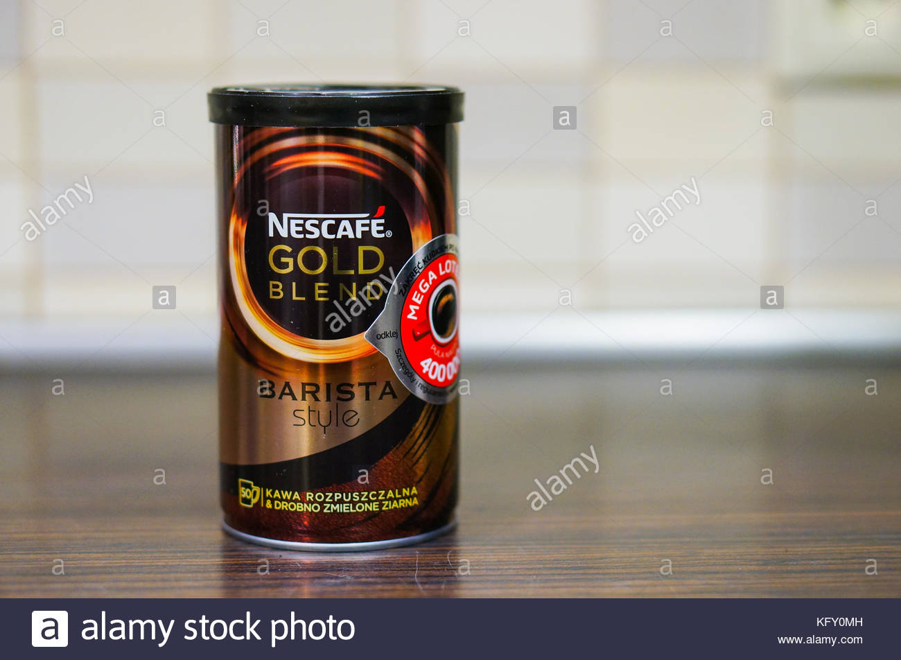POZNAN, POLAND - MARCH 16, 2016: Nescafe Gold Blend Barista Style Stock ...