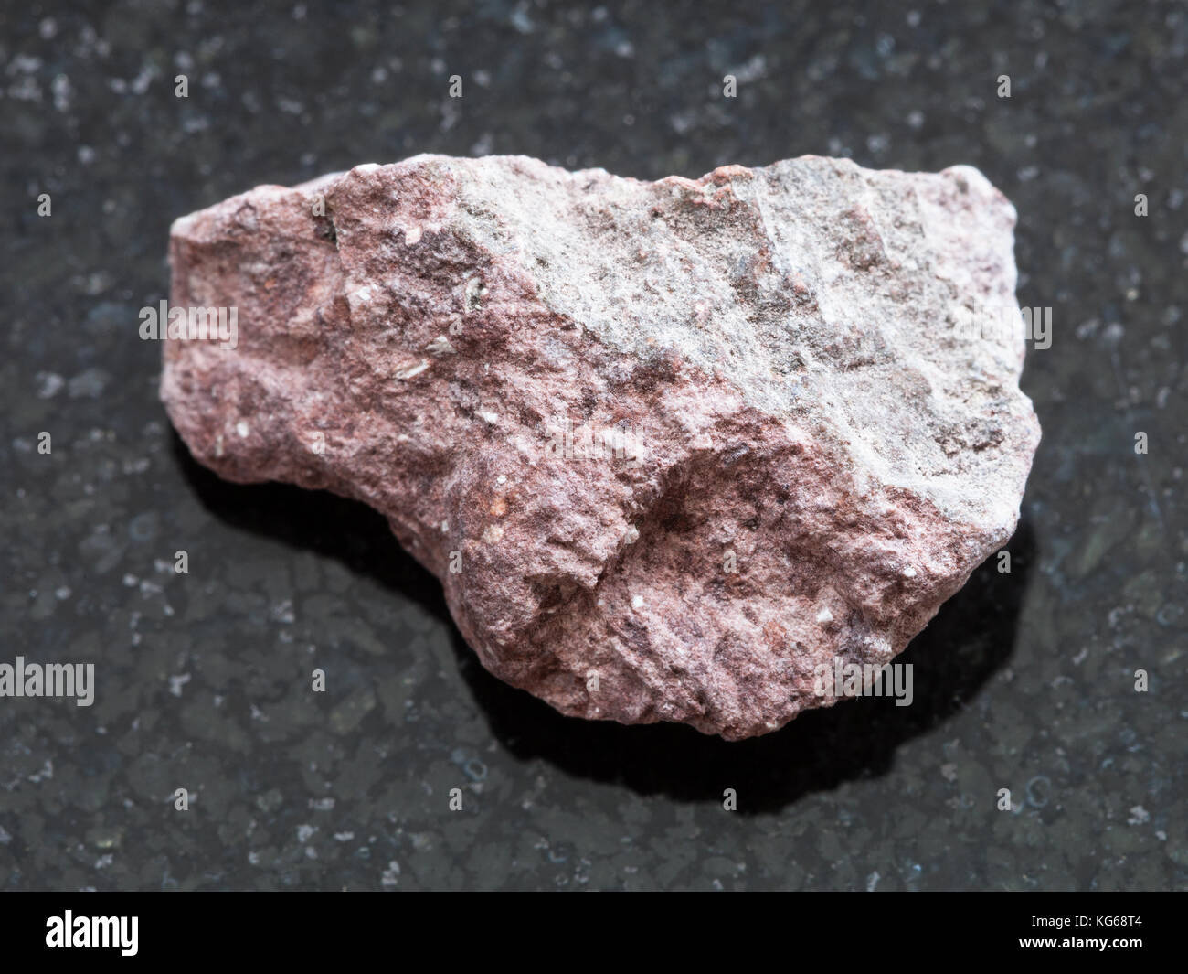 Macro Shooting Of Natural Mineral Rock Specimen Rough Ash Tuff Stone