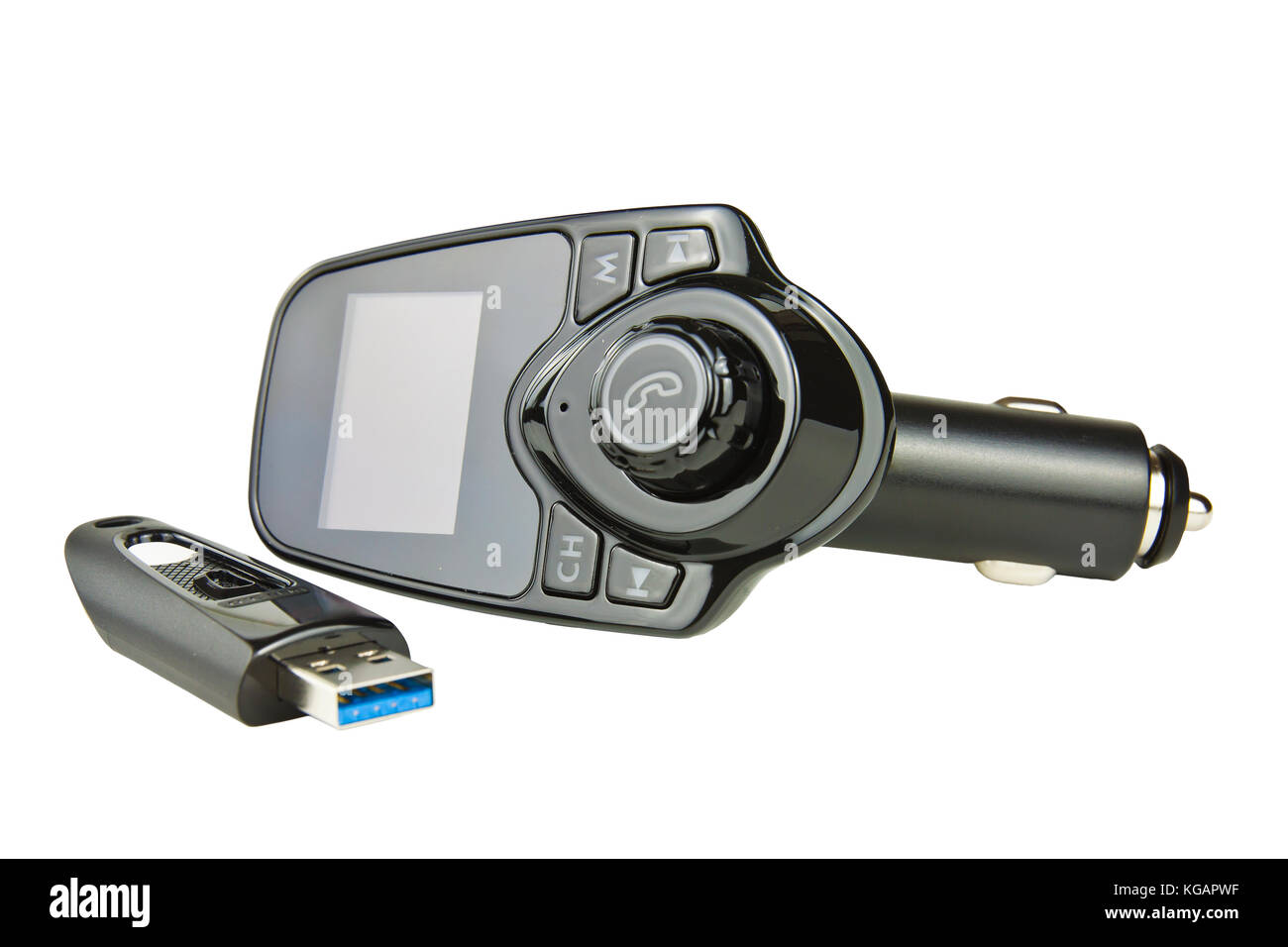 Car Fm Transmitter With Usb Input Stock Photo 164965291 Alamy