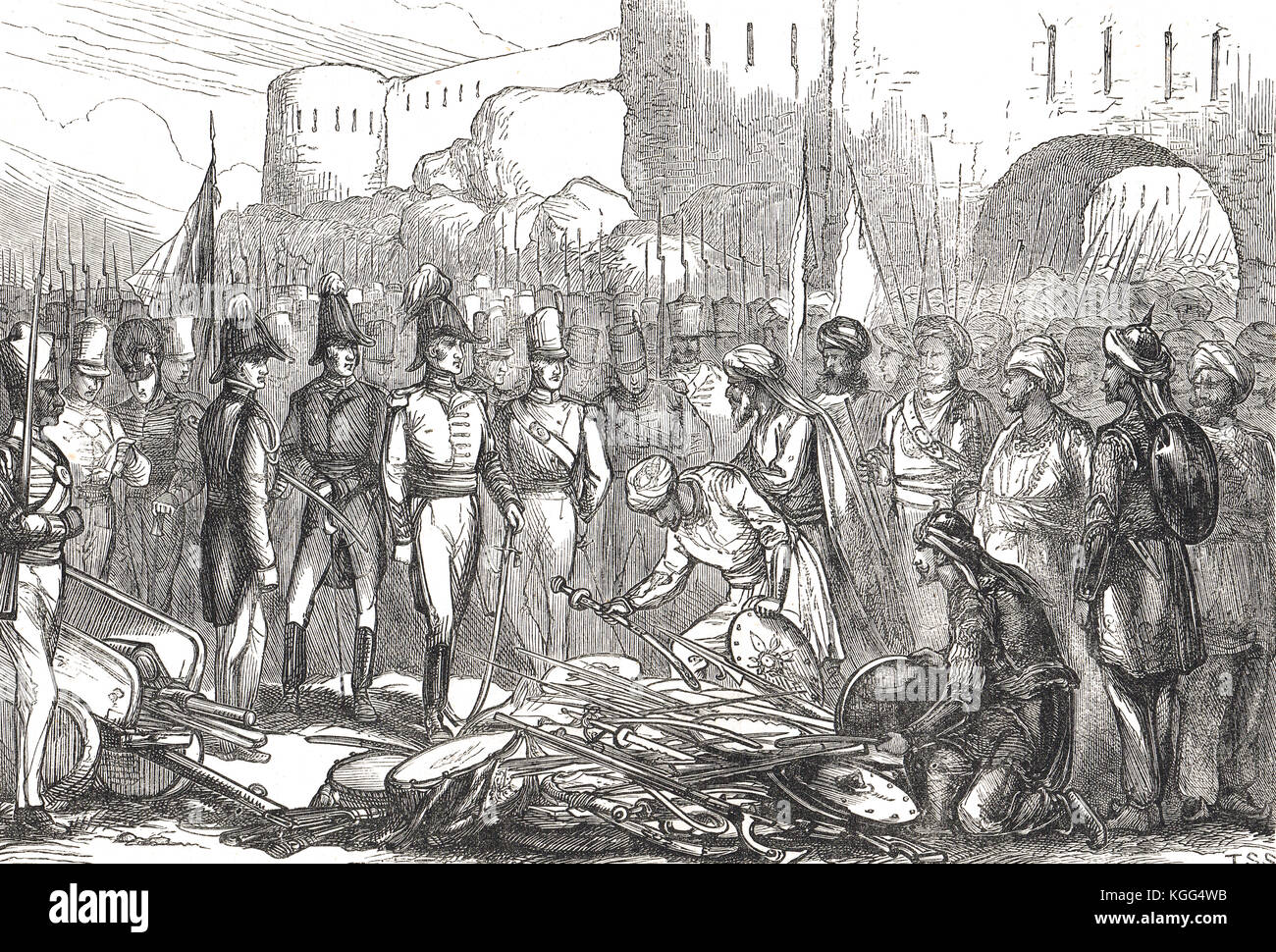 Surrender of Asirgarh (Asseerghur) fort, 9 April 1819