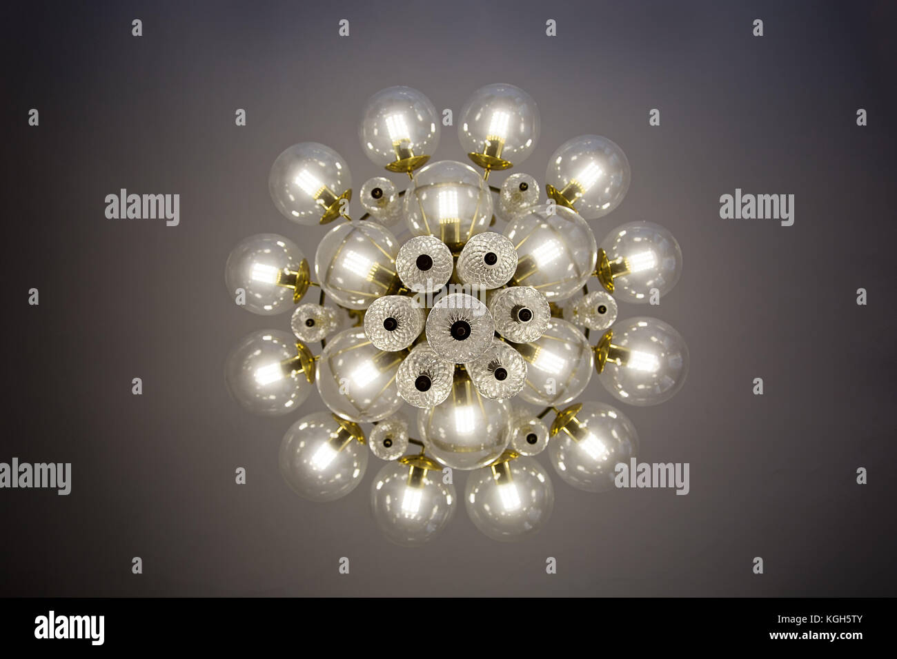 glass bulb chandelier glass ball crystal glass chandelier view from bottom round shape bulb covers lit energyefficient light bulbs glass bulb chandelier glass ball crystal glass chandelier view from bottom round shape bulb covers lit energyefficient light bulbs