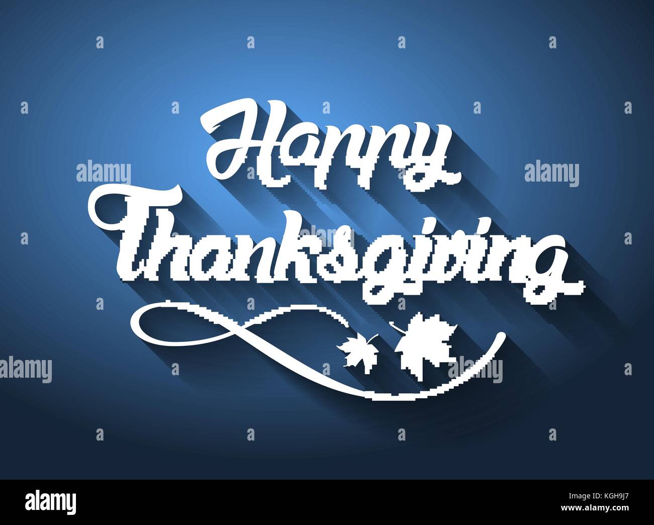 Thanksgiving Greeting Card With Happy Thanksgiving Lettering Text