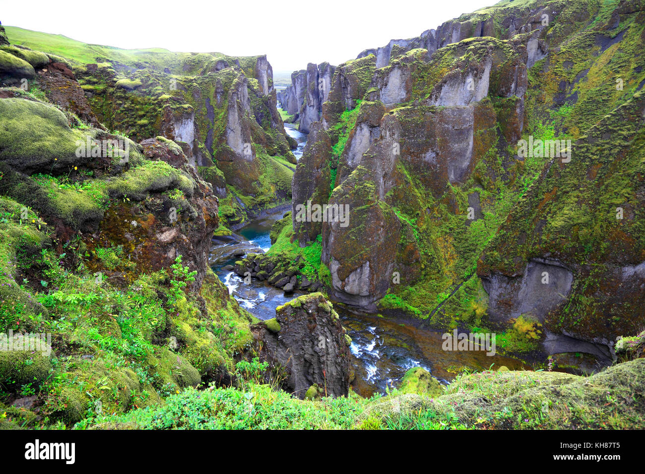 Iceland Sudurland Fjadrargljufur Canyon Stock Photo Alamy