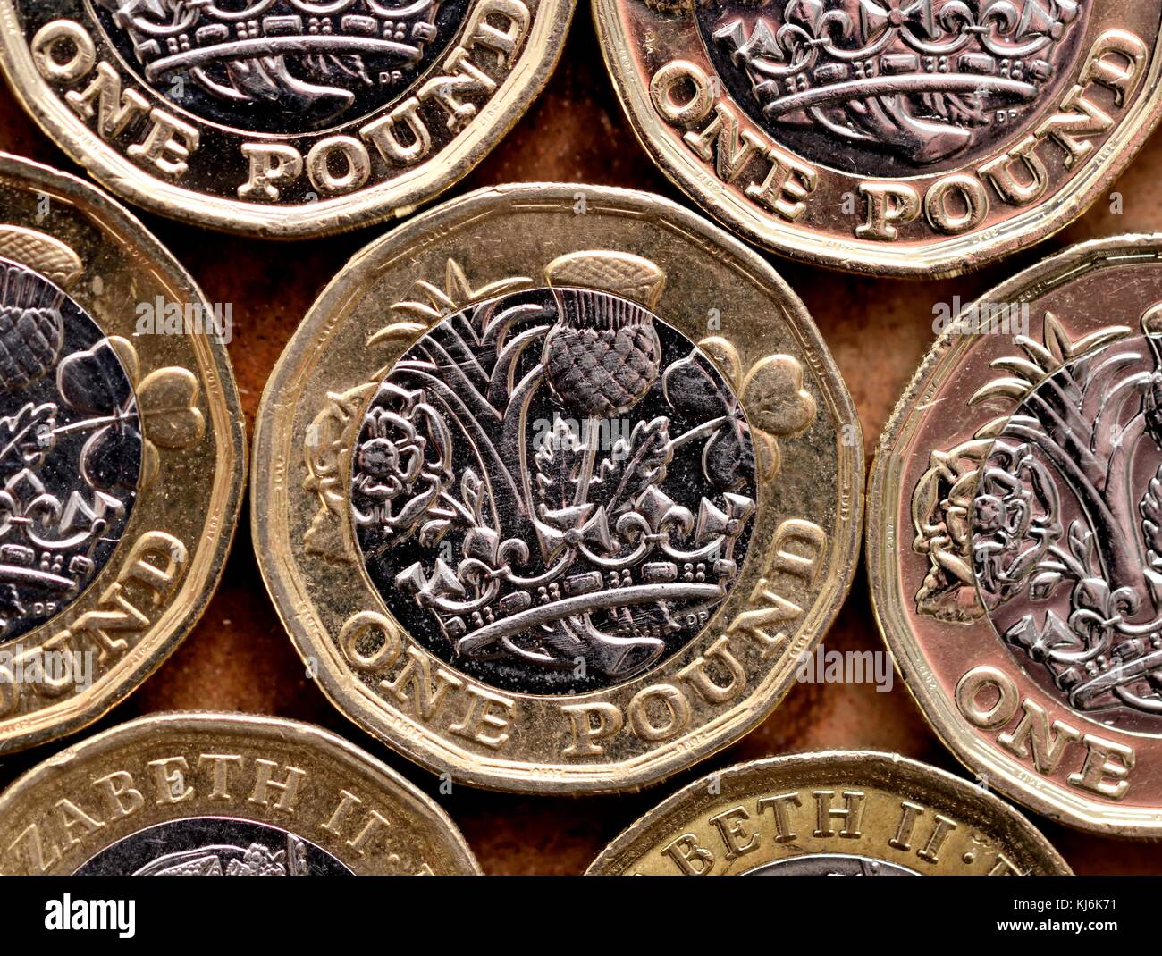 new One pound coins Stock Photo, Royalty Free Image: 166103925 - Alamy