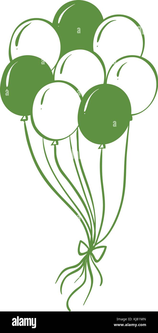 illustration of a green
