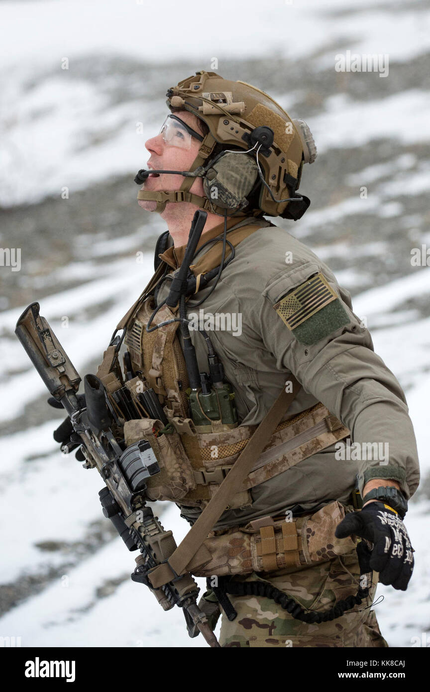 an alaska air national guard pararescueman with the 212th rescue alaska air national guard