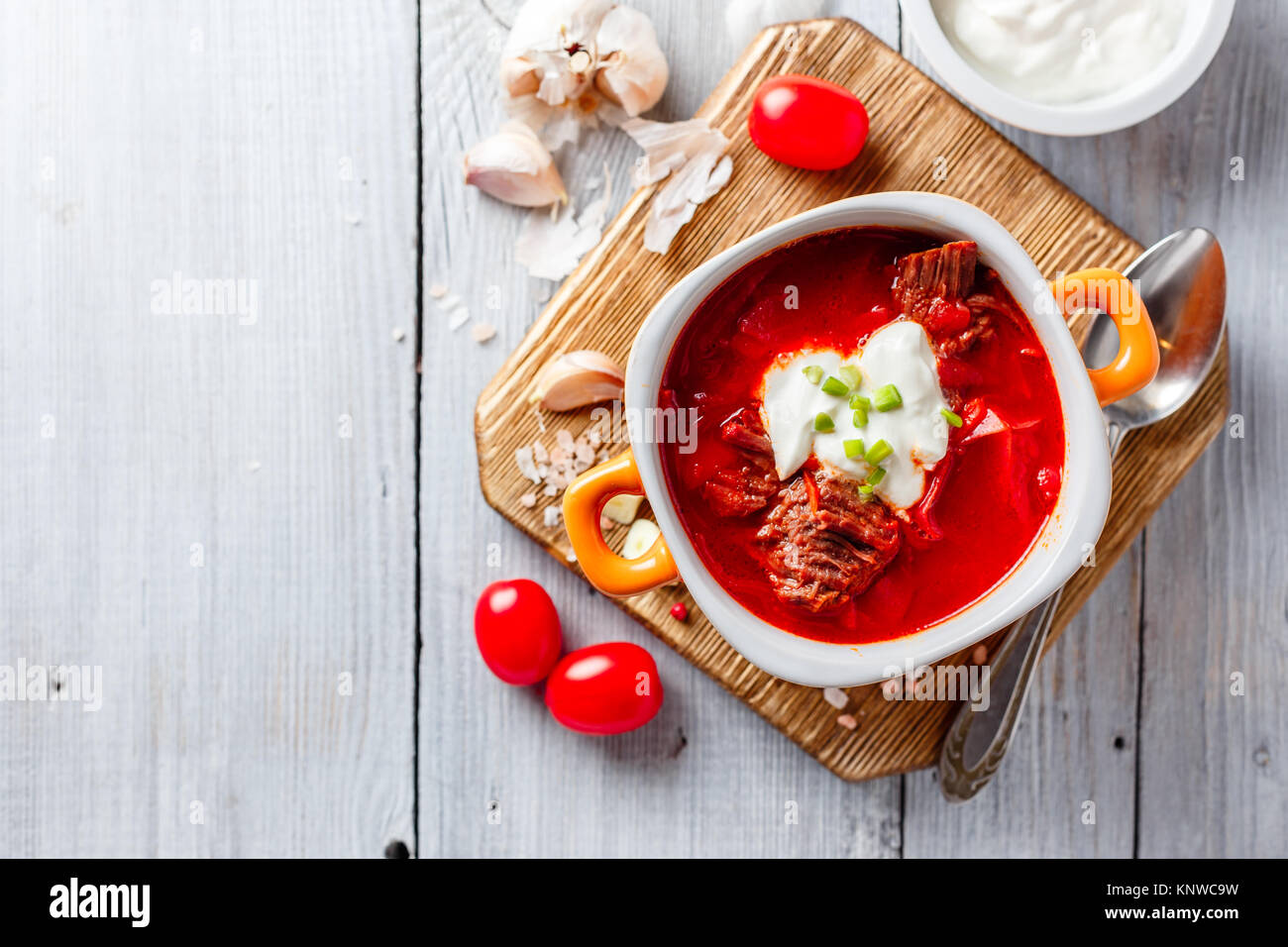 Kırmızı lahana lezzetli borsch Kırmızı lahana lezzetli borsch