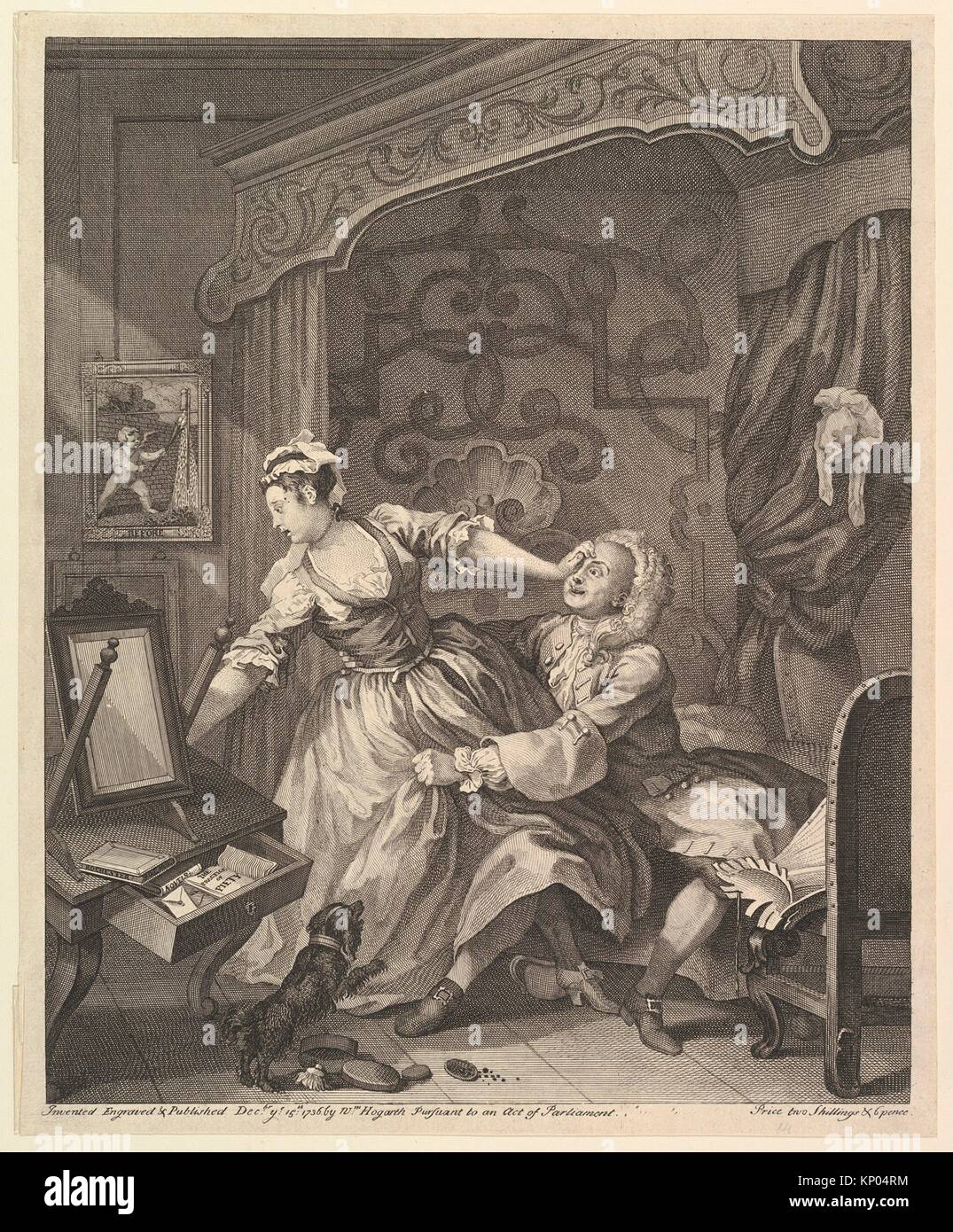 Artist: William Hogarth (British, London 1697-1764 London); Date: December 15, 1736; Medium: Etching and engraving; first state of three;