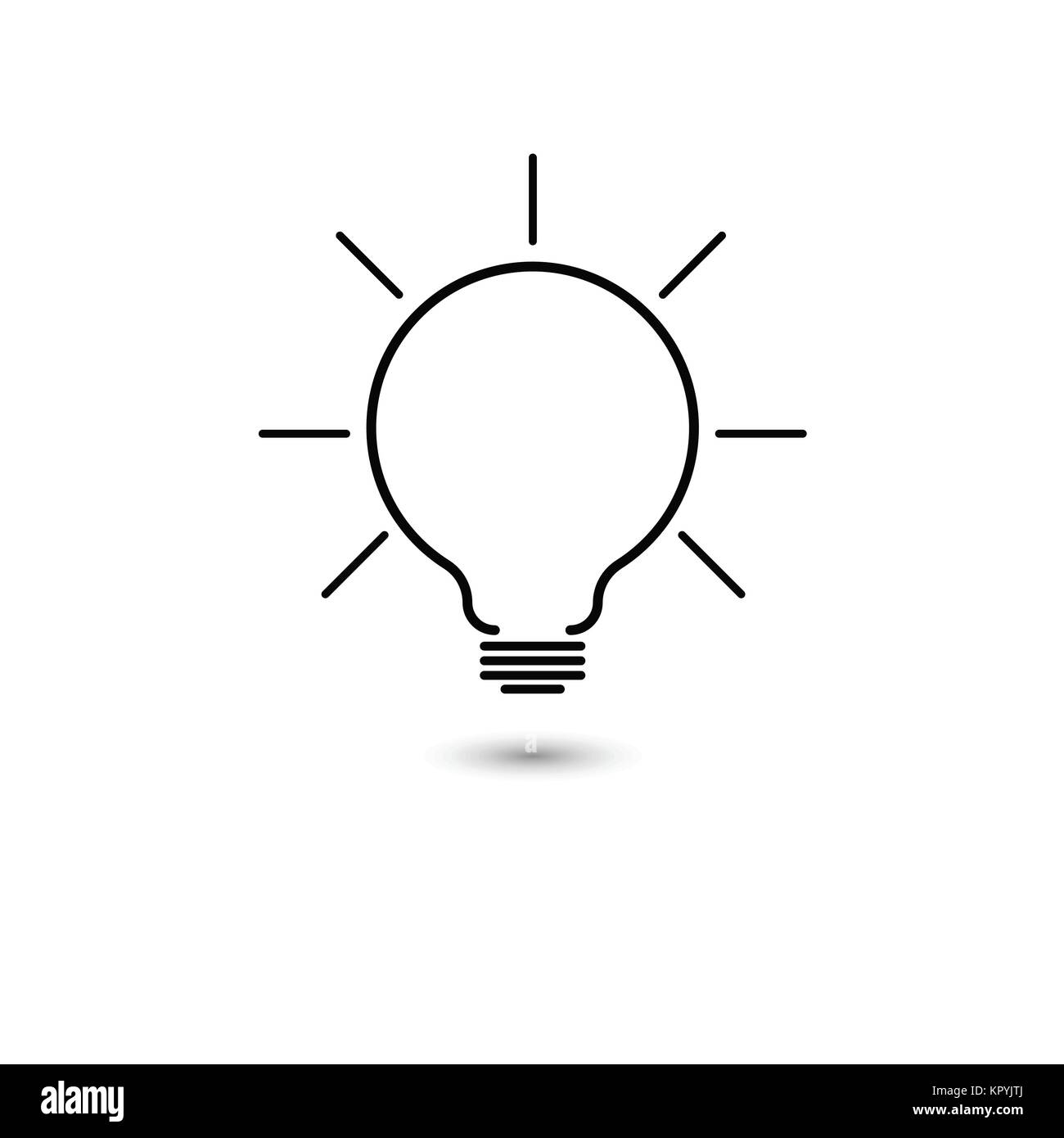 Vector Of Light Bulbs With Glowing One Idea And Creativity Concept