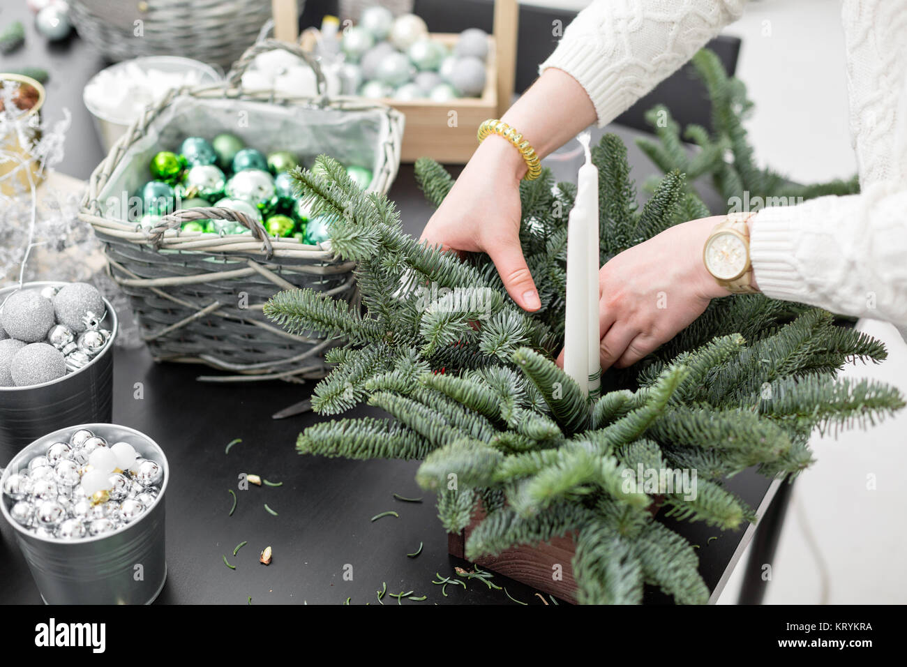 workshop of christmas decor with their own hands christmas wooden box with fir branches for the holiday the new year celebration master class on ma - Wooden Box Christmas Decorations workshop of christmas decor with their own hands christmas wooden box with fir branches for the holiday the new year celebration master class on ma - Wooden Box Christmas Decorations