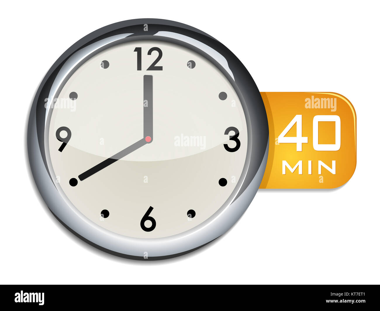 office wall clock timer 40 minutes stock photo 169810369 alamy 40 minutes timer