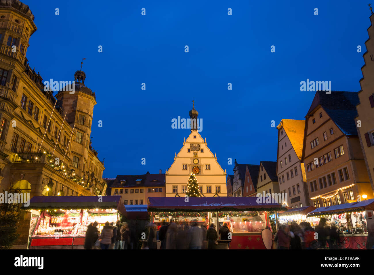 the christmas market in rothenburg ob der tauber germany during rothenburg christmas markets