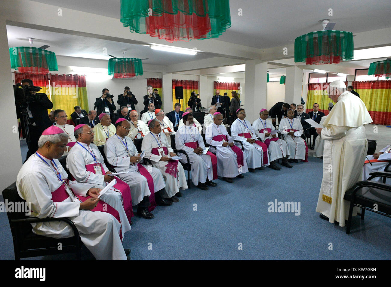 Pope Francis Meets The Bishops Of Bangladesh In The House Of Elderly