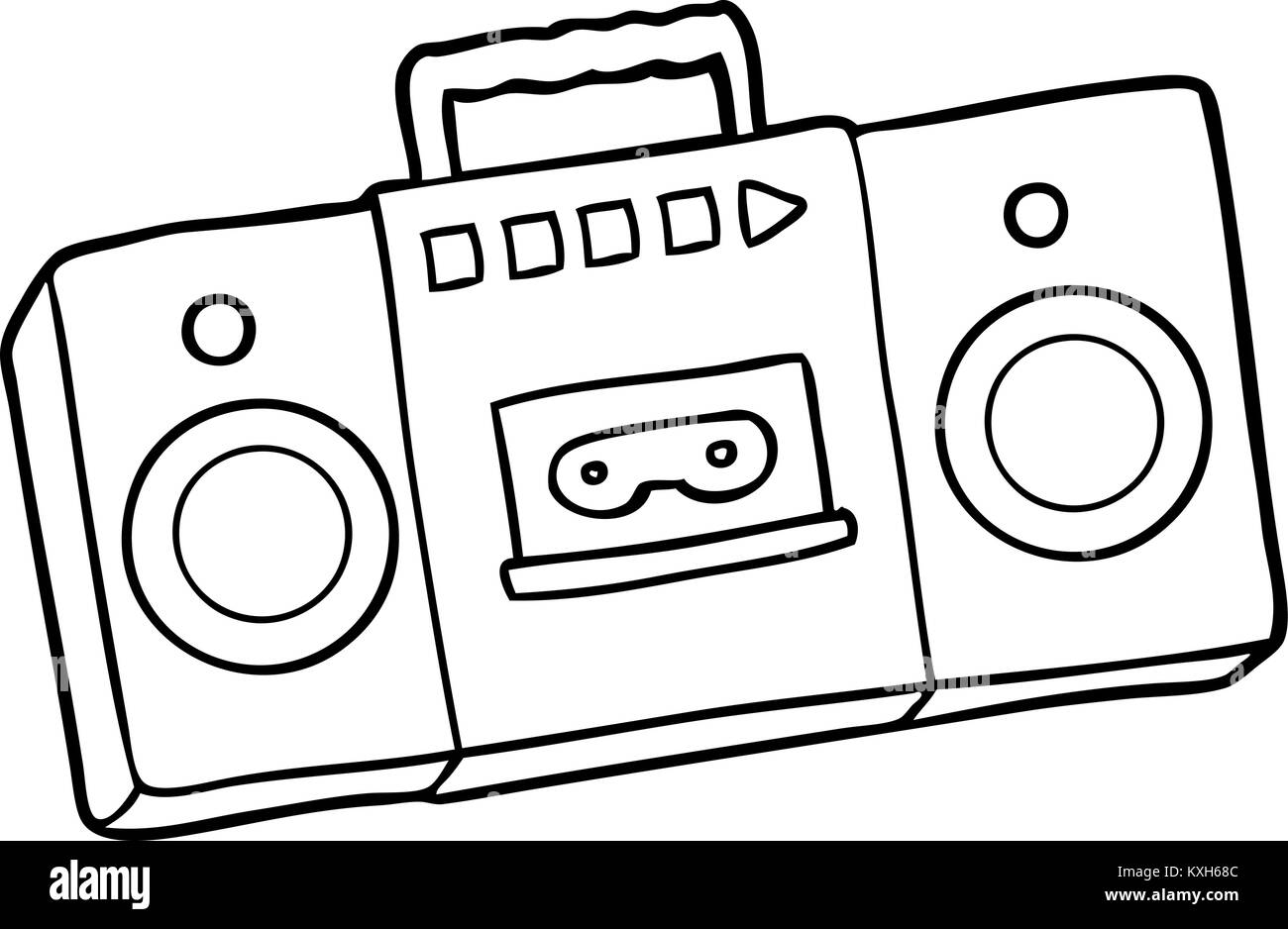 Cartoon Cassette Tape Stock Photos & Cartoon Cassette Tape Stock Images