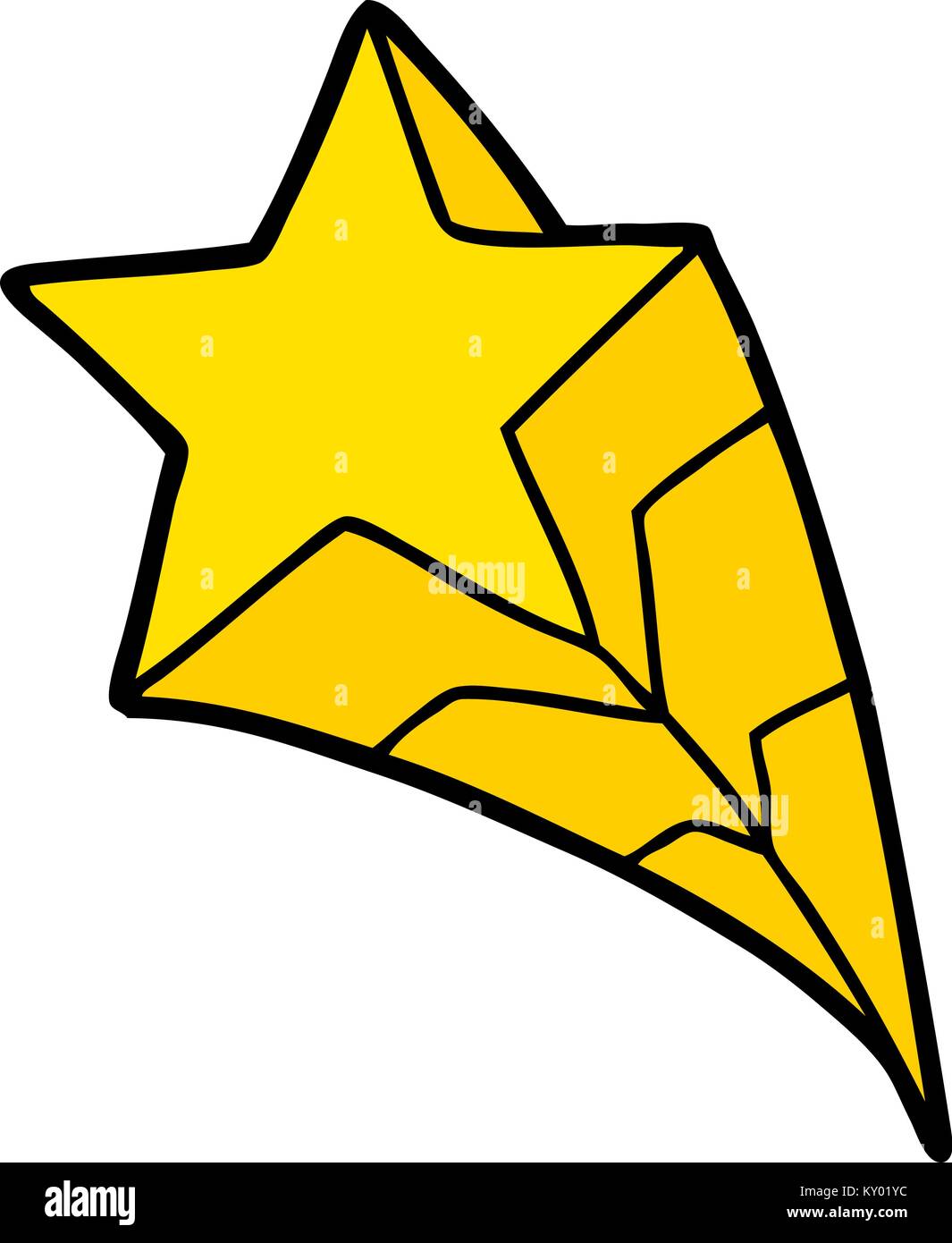 Cartoon Shooting Star Stock Vector Image Art Alamy