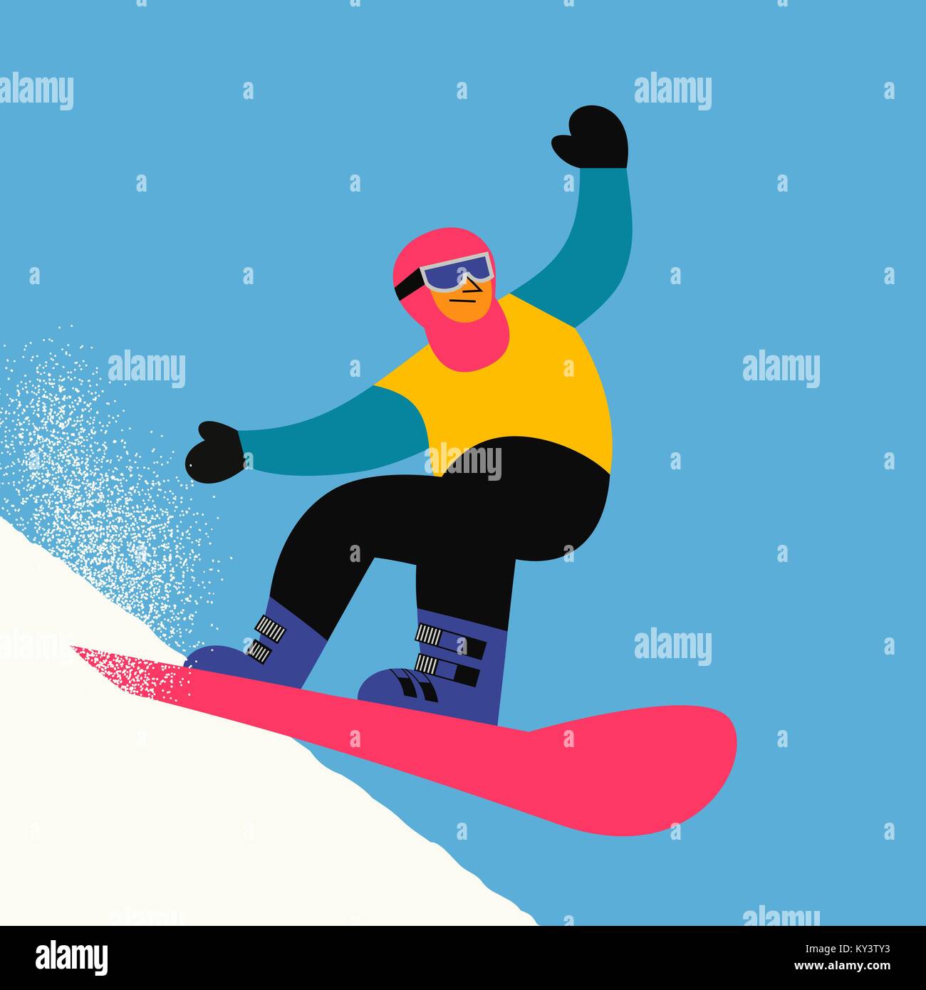Cartoon Snowboarder Stock Photos & Cartoon Snowboarder Stock Images - Alamy
