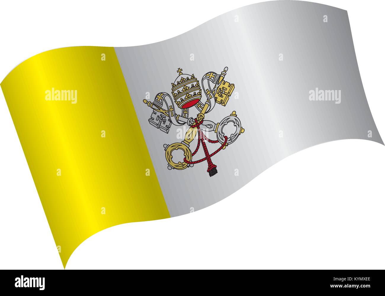 Vatican Flag Vector Illustration Stock Vector Image Art Alamy